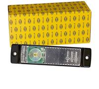 HELLA Feu de position - LED - 12V - Montage en saillie/Raccord fileté - ADR/GGVS/ECE - Couleur du voyant: limpide - Câble: 500mm - Fiche: extrémités de câble ouvertes - avant - 2PG 008 645-561