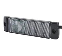 HELLA 2Pg 008 645-631 Feu De Position - Led - 24V - Montage En Saillie/Raccord Fileté - Couleur Du Voyant: Limpide - Couleur Led: Blanc - Câble: 300Mm - Avant/Droite/Gauche - Quantité: 1