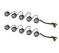HELLA 2Pt 010 458-701 Led-Kit De Feux Diurnes - Ledayflex - 12/24V - Rond - Montage Encastré - Couleur Du Voyant: Limpide - Câble: 120Mm - Avant Du Véhicule - Jeu