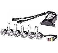 HELLA 2Pt 010 458-721 Led-Kit De Feux Diurnes - Ledayflex - 24/12V - Rond - Montage Encastré - Couleur Du Voyant: Limpide - Câble: 120Mm - Avant Du Véhicule - Jeu