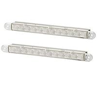 HELLA 2Pt 980 680-801 Led-Kit De Feux Diurnes - 12V - Rectangulaire - Montage Encastré - Couleur Du Voyant: Limpide - Câble: 2500Mm - Avant Du Véhicule - Jeu