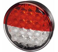 HELLA Feu arrière - LED - 12V - Montage en saillie - SAE - Couleur du voyant: limpide - Fiche: AMP - droite/gauche - 2SD 009 362-201
