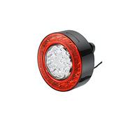 HELLA 2Sd 010 546-137 Feu Arrière - Led - 12V - Montage En Saillie/Raccord Fileté - Couleur Du Voyant: Rouge/Limpide - Couleur Led: Jaune - Câble: 265Mm - Fiche: Amp - Droite/Gauche - Quantité: 24