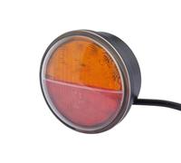 HELLA 2Sd 959 010-201 Feu Arrière - Led - 24/12V - Vissé/Vissé - Couleur Du Voyant: Rouge - Câble: 2500Mm - Fiche: Extrémités De Câble Ouvertes - Droite/Gauche - Quantité: 1