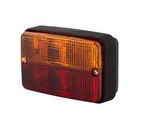 HELLA 2SD 997 131-051 Feu arrière - Illumination - 12V - Montage en saillie/vissé - Couleur du voyant: rouge/jaune - Fiche: Fiche schuko - gauche/droite - Quantité: 1
