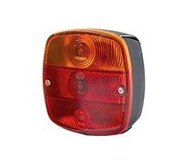 HELLA 2Se 002 514-171 Feu Arrière - Illumination - 24/24V - Montage En Saillie/Vissé - Couleur Du Voyant: Rouge/Jaune - Fiche: Type De Vis - Gauche/Droite - Quantité: 1