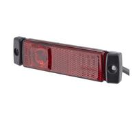 Hella Feu de position 2TM 008 645-951 LED 24V montage en saillie raccord fileté rouge câble 500mm