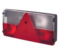 HELLA 2VB 341 032-121 Feu arrière - Illumination - 12V - vissé/Montage en saillie - Couleur du voyant: transparent - Fiche: Fiche ronde - droite - Quantité: 1