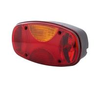 HELLA 2VB 343 640-011 Feu arrière - Cargoluna - Illumination - 24/12V - Montage en saillie/vissé - Couleur du voyant: multicolore - Fiche: Fiche schuko - gauche - Quantité: 1