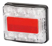 HELLA 2Vb 980 720-501 Feu Arrière - Led - 24/12V - Montage En Saillie/Vissé - Couleur Du Voyant: Rouge/Transparent - Câble: 500Mm - Fiche: Fiche Deutsch - Droite/Gauche - Quantité: 1