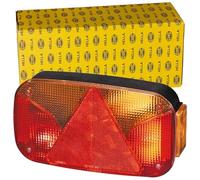 Hella Feu arrière 2Vb 998 232-231 12V Gauche Blanc/Rouge Montage en saillie/vissé Fiche Schuko