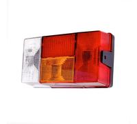 HELLA 2Vp 006 040-301 Feu Arrière - Illumination - 24/12V - Montage En Saillie - Couleur Du Voyant: Rouge/Jaune - Fiche: Fiche Plate - Droite - Quantité: 1