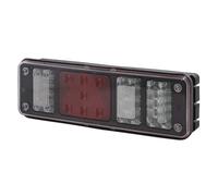 HELLA 2VP 340 960-011 Feu arrière - LED - 24V - Montage en saillie/vissé - Couleur du voyant: limpide - Fiche: EasyConn 1 x 7/EasyConn 4 x 2 - Fiche: Mâle - gauche - Quantité: 1