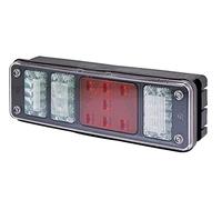HELLA 2VP 340 960-021 Feu arrière - LED - 24V - Montage en saillie/vissé - Couleur du voyant: limpide - Fiche: EasyConn 1 x 7/EasyConn 4 x 2 - Fiche: Mâle - droite - Quantité: 1