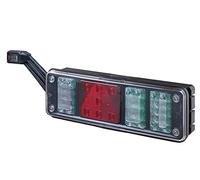 HELLA 2VP 340 960-111 Feu arrière - LED - 24V - Montage en saillie/vissé - Couleur du voyant: limpide - Fiche: EasyConn 1 x 7/EasyConn 4 x 2 - Fiche: Mâle - gauche - Quantité: 1