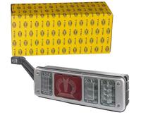 HELLA 2VP 340 960-231 Feu arrière "Krone" - LED - 24V - Montage en saillie/vissé - Couleur du voyant: limpide - Fiche: EasyConn - Fiche: Mâle - gauche - Quantité: 1