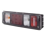 HELLA 2VP 340 961-011 Feu arrière - Hybride - 24V - Montage en saillie/vissé - Couleur du voyant: limpide - Fiche: EasyConn 1 x 7/EasyConn 4 x 2 - Fiche: Mâle - gauche - Quantité: 1