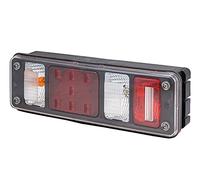 HELLA 2VP 340 961-411 Feu arrière - Hybride - 24V - Montage en saillie/vissé - Couleur du voyant: limpide - Fiche: Superseal 4 x 2/DIN-Bajonett 1 x 7 - Fiche: Mâle - gauche - Quantité: 1