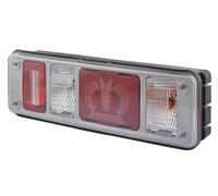 HELLA 2VP 340 961-521 Feu arrière "Krone" - Hybride - 24V - Montage en saillie/vissé - Couleur du voyant: limpide - Fiche: EasyConn 4 x 2/EasyConn 1 x 7 - Fiche: Mâle - droite - Quantité: 1