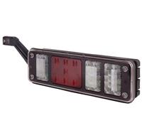 HELLA 2VP 340 966-111 Feu arrière - LED - 24V - Montage en saillie/vissé - Couleur du voyant: limpide - Fiche: Mâle - gauche - Quantité: 1