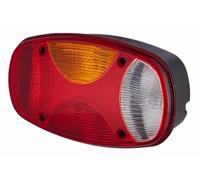HELLA 2VP 343 640-031 Feu arrière - Cargoluna - Illumination - 24/12V - Montage en saillie/vissé - Couleur du voyant: multicolore - Fiche: Fiche schuko - gauche - Quantité: 1