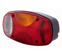 HELLA 2VP 343 640-041 Feu arrière - Cargoluna - Illumination - 12V - Montage en saillie/vissé - Couleur du voyant: multicolore - Fiche: Fiche schuko - droite - Quantité: 1