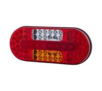 HELLA Valuefit 2Vp 357 017-021 Feu Arrière - Led - 24/12V - Montage En Saillie/Vissé - Couleur Du Voyant: Multicolore - Fiche: Fiche Plate - Droite - Quantité: 1