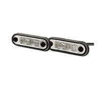 HELLA 2XA 959 790-401 Feu d'encombrement - LED - 12/24V - Montage encastré - Couleur du voyant: limpide - Câble: 500mm