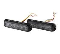 HELLA 2Xd 012 160-871 Led-Feu À Éclats - Bst - 12/24V - Blanc - Raccord Fileté/Montage En Saillie - Câble: 150Mm - Fiche: Extrémités De Câble Ouvertes - Kit