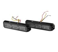HELLA 2Xd 012 160-901 Led-Feu À Éclats - Bst - 12/24V - Bleu - Raccord Fileté/Montage En Saillie - Câble: 150Mm - Fiche: Extrémités De Câble Ouvertes - Kit