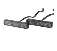 HELLA 2Xd 012 160-911 Led-Feu À Éclats - Bst - 12/24V - Bleu - Montage En Saillie/Raccord Fileté - Câble: 860Mm - Fiche: Extrémités De Câble Ouvertes - Kit