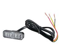 HELLA 2Xd 014 561-101 Led-Feu À Éclats - Bst - 12/24V - Bleu - Montage En Saillie/Raccord Fileté - Câble: 970Mm - Fiche: Extrémités De Câble Ouvertes - Kit