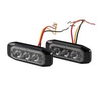 HELLA 2Xd 014 563-001 Led-Feu À Éclats - Bst-Slim - 12/24V - Bleu - Raccord Fileté/Montage En Saillie - Câble: 250Mm - Fiche: Extrémités De Câble Ouvertes - Kit