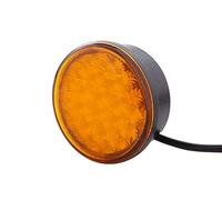 HELLA 2Xd 959 011-021 Led-Feu D'Avertissement - Multi F 83Mm - 12/24V - Jaune - Rond - Montage Encastré