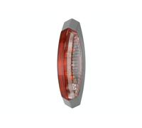 Hella Feu d'encombrement 2XS 008 479-011 – 12V Halogène, mont. saillie, transp./rouge, droite