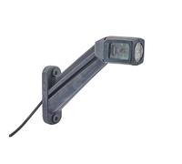 HELLA Feu d'encombrement - LED - 12V / 24V - ECE/ADR/GGVS - Câble: 150mm - Fiche: Douille plate - droite/Montage en saillie latéral - 2XS 011 744-161