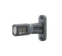 HELLA Feu d'encombrement - LED - 12V / 24V - ADR/GGVS/ECE - Câble: 2000mm - Fiche: Fiche plate - gauche/Montage en saillie latéral - 2XS 011 768-071