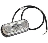 HELLA 2Xs 013 327-071 Feu D'Encombrement - Shapeline Tech - Led - 12/24V - Vissé - Couleur Du Voyant: Limpide - Couleur Led: Rouge/Jaune - Câble: 500Mm - 2Pôle - Gauche/Droite/Installation Latérale