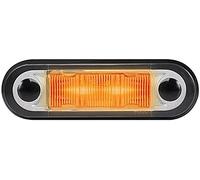 HELLA 2XS 959 650-007 Feu d'encombrement - LED - 12/24V - Couleur du voyant: jaune - Couleur LED: jaune - Câble: 2500mm - Montage en saillie latéral