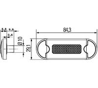 HELLA 2XT980855-111 Cabochon. gyrophare