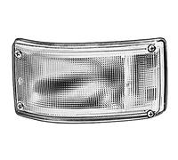 HELLA 2ZR 005 603-061 Feu de recul - Halogène - 24V / 12V - Montage encastré - Couleur du voyant: limpide - Fiche: Fiche plate - gauche/droite