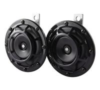 HELLA 3Ag 003 399-101 Avertisseur Sonore - B133 - 24V - 118Db(A) - Plage De Fréquences: 375/500Hz - À Tonalité Surpuissante - Couleur Du Carter: Noir - Raccord Plat - Kit - Quantité: 2