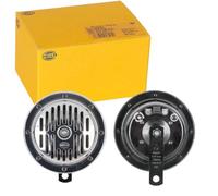 Hella Avertisseur sonore 3CB 004 811-071 - 24 V, 114 dB(A), 280/380 Hz, boîtier noir, kit