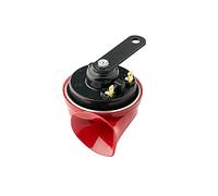 HELLA 3Fg 007 424-011 Trompette - Te16 - 12V - 110Db(A) - Plage De Fréquences: 500Hz - À Tonalité Aiguë - Électrique - Couleur Du Carter: Rouge/Noir - Raccord Plat