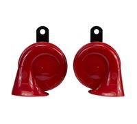 HELLA 3Fh 007 424-801 Trompette - Te16 - 12V - 110Db(A) - Plage De Fréquences: 400/500Hz - Électrique - Couleur Du Carter: Rouge/Noir - Raccord Plat - Kit - Quantité: 2