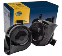 HELLA 3Fh 012 010-051 Trompette - Te16S - 12V - 110Db(A) - Plage De Fréquences: 400/500Hz - Électrique - Couleur Du Carter: Noir - Fiche: Bmw/Mini - Kit