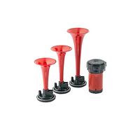 HELLA 3Pd 003 001-671 Trompette - 12V - 118Db(A) - Plage De Fréquences: 780/820/880Hz - Avertisseur Triple Sonorité - Pneumatique-Électrique