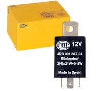 HELLA Centrale clignotante 4DB 001 887-041 – 12V 4 pôles, montage en saillie, électronique