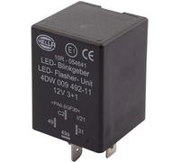 HELLA Centrale clignotante - 12V - 4pôle - inséré - LED - avec support - 4DW 009 492-111