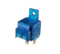 HELLA 4Ra 003 530-051 Relais, Courant De Travail - 24V - 4Pôle - Schéma De Câblage: S10 - Fiche: A - Relais À Courant De Travail - Couleur: Bleu Clair - Avec Support